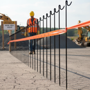 Premium Ribbed Mild Steel Road Pins - 8mm x 1350mm for Fencing and Barrier Support - Pack of 10 - Main Product Image