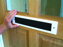 Durable Aluminium Twin Brush Letterplate –  No Flap, Superior Draft Protection For Interior Door