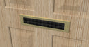 Durable Aluminium Twin Brush Letterplate –  No Flap, Superior Draft Protection For Interior Door