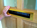 Durable Aluminium Twin Brush Letterplate –  No Flap, Superior Draft Protection For Interior Door