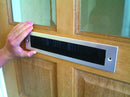 Durable Aluminium Twin Brush Letterplate –  No Flap, Superior Draft Protection For Interior Door