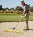 Premium Heavy Duty 24P Soil-Bunker Rake - Lightweight, Strong, and Flexible for Soil, Gravel, Grass, and Leaves - Main Pro...