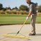 Premium Heavy Duty 24P Soil-Bunker Rake - Lightweight, Strong, and Flexible for Soil, Gravel, Grass, and Leaves