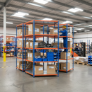 Heavy Duty Industrial Shelving Unit - 2440mm High - 200kg Per Shelf - Boltless Steel Storage