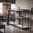 Premium Half Height Shelving Units - 800mm High - 200/280kg Capacity