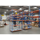 Heavy Duty Industrial Shelving Unit - 2440mm High - 200kg Per Shelf - Boltless Steel Storage