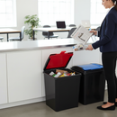 50L Heavy Duty Recycling Bin with Flip Lid - Multiple Colors