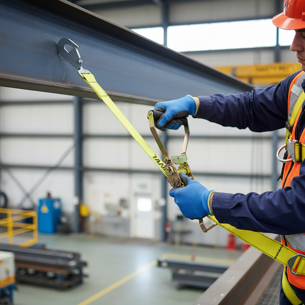 Fall Protection Ratchet Strap with Snap | Buy Online UK