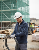 Premium Fleece Jacket with YKK Zipper and Extended Back for Comfort, Perfect for Cold Weather Insulation - Detail View