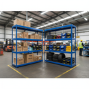 Heavy Duty Industrial Shelving - 1980mm High - 400kg Capacity - Steel - Blue