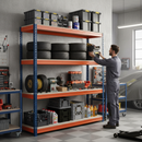 Heavy Duty Garage Shelving 1800mm | 500kg Per Shelf | Boltless 4-Tier Storage | UK