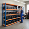3x Heavy Duty Shelving - 1800mm High - Blue & Orange with 8x 62L Plastic Storage Boxes