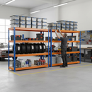 4x Premium Heavy Duty Garage Shelving - 1770mm High - Up to 600kg Capacity