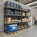 Premium Heavy Duty Industrial Shelving - 1800mm High - 500kg Capacity - Grey