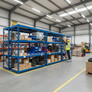 Heavy Duty Industrial Shelving - 2440mm High - 400kg Capacity - Chipboard - Blue