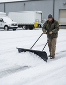 Heavy Duty Snow Plough - Flippable Head Design | Space-Saving Winter Clearing Tool | Professional Grade - Main Product Image