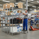 Chrome Wire Shelving Unit - 1625mm High - 300kg Capacity - Premium Industrial Storage