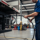 Premium Heavy Duty Hose N=8L with 90° Bend for Tail Lift Applications, 2000mm... - Detail View