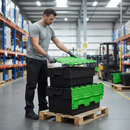 Premium Tote Boxes - 3 Sizes - Green for All Industries