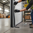 Bottom Rail (no lock) with End Caps & Bottom Seal. - Main Product Image