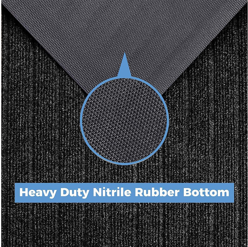 Heavy-Duty Outdoor Rubber Door Mat – Non-Slip, Waterproof, Washable Mud and Dirt Barrier