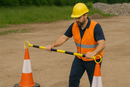 Professional Extendable Cone Bar – 1.3–2.2m Cone Barrier for Construction, Events & Utilities