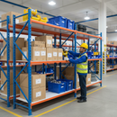 Additional Premium Melamine Shelf - Blue & Orange - Heavy Duty Shelving