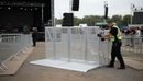 Premium Foldable Emergency Gate for Pit Barriers - Lightweight Aluminium Construction for Safe Crowd Control and Event Man...