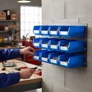 Premium Louvre Panel Kit with 12x Durable Pick Bins for Organized Storage