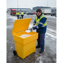 Premium Heavy Duty Yellow Grit Bin 200L with Double Skinned Lid and Stackable Design for Winter Road Maintenance - Detail ...