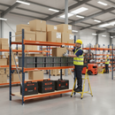 Premium Heavy Duty Longspan Shelving Extension Kit - 2000mm High - Blue & Orange