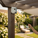 25.4mm White Swing Track with S A B - 8ft (pair)