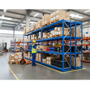 3x Heavy Duty Industrial Shelving - 1677mm High - 400kg Capacity - Steel - Blue