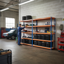 4x Premium Heavy Duty Shelving - 2000mm High with 12x 62L Storage Boxes