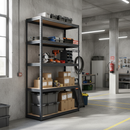 Heavy Duty Shelving Unit 1800mm High | 200/280kg Capacity | Grey Industrial Racking