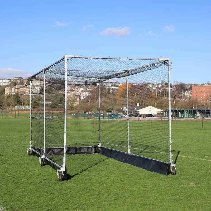 3m Aluminium Mobile Cricket Cage – Easy to Move with 6 Wheels