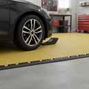 Premium Garage Interlocking Ramped Female Edges - All Patterns - Yellow/Black