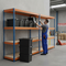 4x Heavy Duty Shelving - 2000mm High - Blue & Orange with 8x 62L Plastic Storage Boxes