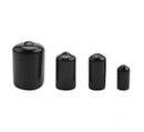 Round PVC Black Caps For Industrial Use - Pack of 10