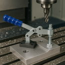 Heavy-Duty Horizontal Toggle Clamp – Cast Iron Base & Adjustable Spindle