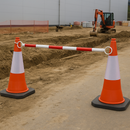 Professional Extendable Cone Bar – 1.3–2.2m Cone Barrier for Construction, Events & Utilities