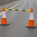 Professional Extendable Cone Bar – 1.3–2.2m Cone Barrier for Construction, Events & Utilities