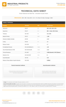 Cork Wall Tiles Technical Data Sheet - Specifications