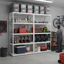 Heavy Duty Metal Garage Shelving 1800mm | 5 Tier Boltless Racking | 90-130kg Per Shelf | UK