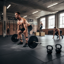 Premium Heavy-Duty Rubber Gym Flooring - 8mm Black Roll for Commercial and Home Fitness Spaces - Detail View
