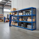 Premium Heavy-Duty Garage Shelving | 1770mm High | 600kg Per Shelf | Boltless MDF | Steel Racking