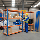 Premium Heavy Duty Garage Shelving 2200mm High | 500kg Capacity | Boltless Grey Steel Racking UK