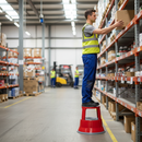 Heavy Duty Steel Kick Step with Anti-Slip Treads - 150kg Capacity