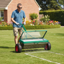 Premium Heavy Duty Drop Fertilizer Spreader with Stainless Steel Frame and 91cm Spreading Width for Professional Use - Det...