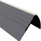 RDFL PVC Bullnose Stair Nosing 1500mm Anti Slip Rubber Step Edge Trim for Tiles, Wood & Carpet Stairs 40x40mm Glow Strip
